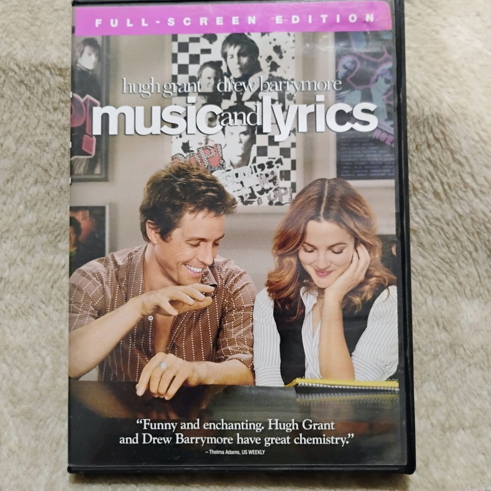 Music and Lyrics DVD Full Screen Edition Hugh Grant Drew Barrymore Romcom